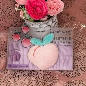 The Crème Shop Peach Please Spa Headband - Pink and Purple